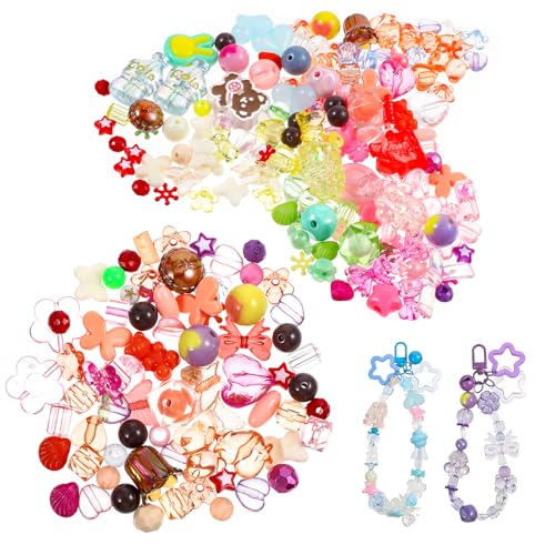 Ouligay 170~230 Stück Bunte Perlen Charms, Sortierte Acrylperlen Herz Schmetterling Beads Charms Süße Runde DIY Beads Bracelet Perlen für Handyketten Armbänder Schmuckherstellung Ouligay 170~230 Stück Bunte Perlen Charms, Sortierte Acrylperlen Herz Schmetterling Beads Charms Süße Runde DIY Beads Bracelet Perlen für Handyketten Armbänder Schmuckherstellung von Ouligay
