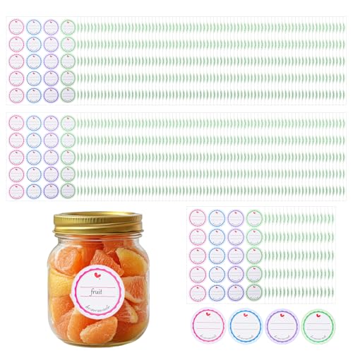 Ouligay 200 Stück Marmelade Aufkleber Kleine 3.8cm Klein Marmeladen Etiketten zum Beschriften Selbstklebend Marmeladenetiketten für Marmeladengläser Flaschen Gewürzgläser Gewürzetiketten Ouligay 200 Stück Marmelade Aufkleber Kleine 3.8cm Klein Marmeladen Etiketten zum Beschriften Selbstklebend Marmeladenetiketten für Marmeladengläser Flaschen Gewürzgläser Gewürzetiketten von Ouligay