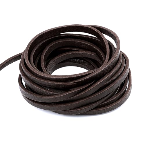 Ouligay 5 Stück Flach Lederband 3mm Lederschnur 1m Lang Lederbänder Flache Echtes Leder Schnürsenkel Flat Leather Cord String Armband Basteln Lederschnüre für Armbänder DIY Halskette Schmuck Handwerk Ouligay 5 Stück Flach Lederband 3mm Lederschnur 1m Lang Lederbänder Flache Echtes Leder Schnürsenkel Flat Leather Cord String Armband Basteln Lederschnüre für Armbänder DIY Halskette Schmuck Handwerk von Ouligay