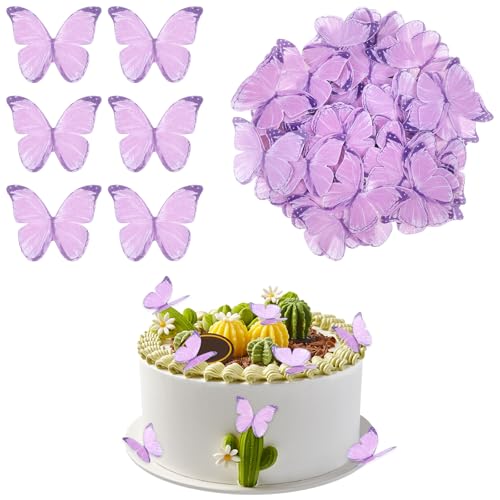 Ouligay 60 Stück Schmetterling Tortendeko Essbar, Lila Essbare Schmetterlinge für Torte, Esspapier Tortendeko Kuchen Deko Mädchen Schmetterlinge Muffin Deko für Hochzeit Geburtstag Party Taufe Ouligay 60 Stück Schmetterling Tortendeko Essbar, Lila Essbare Schmetterlinge für Torte, Esspapier Tortendeko Kuchen Deko Mädchen Schmetterlinge Muffin Deko für Hochzeit Geburtstag Party Taufe von Ouligay