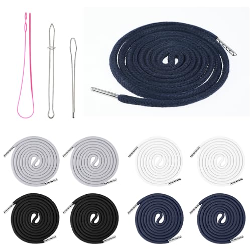 Ouligay 8 Stück Kordel für Jogginghose Hoodie 140CM Kordelband für Hosen Kordel Hosenbund Kordelzug Jogginghose Band Ersatz Hosenband Hoodieband Drawstring Threader mit Durchziehnadel Ouligay 8 Stück Kordel für Jogginghose Hoodie 140CM Kordelband für Hosen Kordel Hosenbund Kordelzug Jogginghose Band Ersatz Hosenband Hoodieband Drawstring Threader mit Durchziehnadel von Ouligay