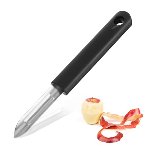 Ouligay Edelstahl Sparschäler 17cm Gemüseschäler Kartoffelschäler Multifunktionsschäler aus Edelstahl Teilmattiert Potato Peeler Profi Sparschäler Geeignet zum Schälen von Kartoffeln,Karotten,Gurken von Ouligay