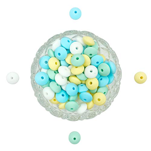 Oulitigy DIY Slicone Abacus Perlen 12mm 50pc Silikon Verlieren Perlen DIY Zubehör Oulitigy DIY Slicone Abacus Perlen 12mm 50pc Silikon Verlieren Perlen DIY Zubehör von Oulitigy