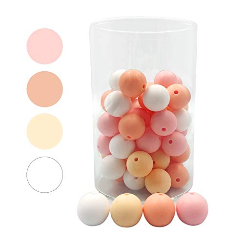 DIY Slicone Lose Perlen 12mm 50pc Pink Set DIY Schmuckherstellung Zubehör DIY Slicone Lose Perlen 12mm 50pc Pink Set DIY Schmuckherstellung Zubehör von Oulitigy
