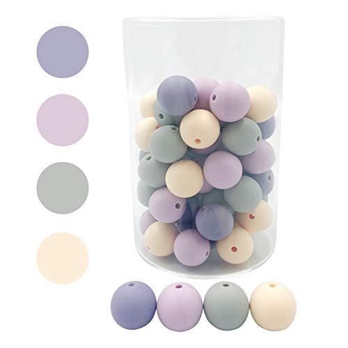 Silikon Perlen DIY Slicone Runde Lila Perlen 15mm 50pc Jewerly Machen Zubehör Silikon Perlen DIY Slicone Runde Lila Perlen 15mm 50pc Jewerly Machen Zubehör von Oulitigy