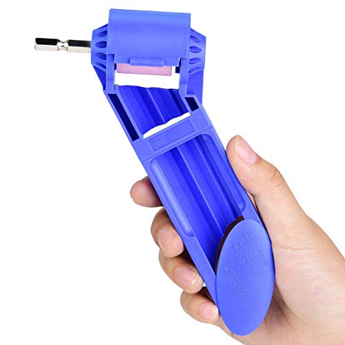 1Pcs Blue Corundum Spezialisierter Bohrerschärfer mit elektrischem Schraubendreher Bohrschlüssel zum Schärfen von Spiralbohrern von Oumefar
