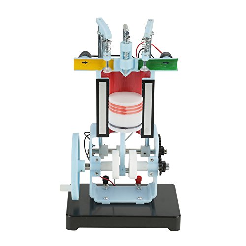 4-Takt-Verbrennungsmotor Modell Dieselmotor Modell Viertakt-Einzylinder-Dieselmotor Modell für Physik Mechanik Experiment Lehrinstrument von Oumefar