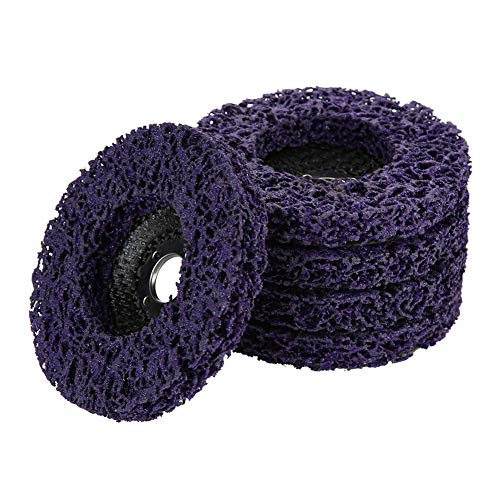 5Pcs Poly Strip Wheel Disc Poly Strip Schleifen Polierscheibe Lack Rostentfernungswerkzeug für 100mm Angel Grinder von Oumefar