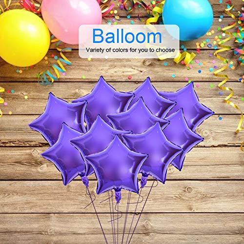 Aluminiumfolienballon, Langlebiger Aluminiumfolienballon für Zuhause Zum Geburtstag für Party für Erwachsene Zum Geburtstag (Lila) von Oumefar