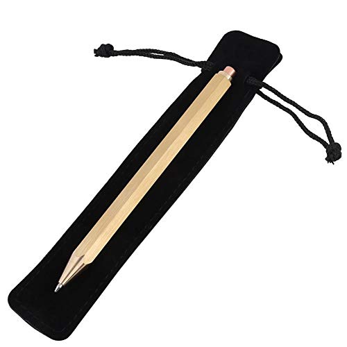 Oumefar Kugelschreiber Messing Kugelschreiber Unterschrift Stift Kugelschreiber Messing Stift Tragbares Messingwerkzeug Schreibstift für Bürogeschenk , glatte schwarze Schrift Oumefar Kugelschreiber Messing Kugelschreiber Unterschrift Stift Kugelschreiber Messing Stift Tragbares Messingwerkzeug Schreibstift für Bürogeschenk , glatte schwarze Schrift von Oumefar