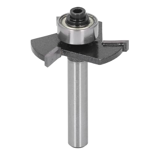 Oumefar 1/8 "T-Slot Router Bit 1/4" Schaft, 3-flute Kugellagerschneider mit 1/2 "Lager, Wolframkarbidspitze für Holzrillen Spline-Gelenke Oumefar 1/8 "T-Slot Router Bit 1/4" Schaft, 3-flute Kugellagerschneider mit 1/2 "Lager, Wolframkarbidspitze für Holzrillen Spline-Gelenke von Oumefar