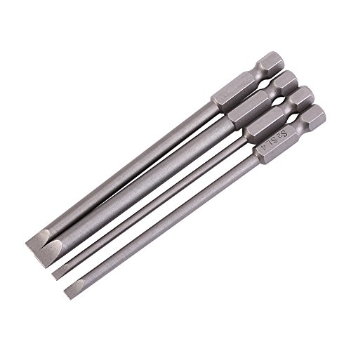 Oumefar 4-teilig Schlitz Spitze Schraubendreher Bits Set S2-Legierungsstahl 100 mm magnetisch 1/4 Sechskantschaft Schlitzschraubendreher-Bitsatz SL3 SL4 SL5 SL6 3 mm-6 mm-Schraubendreher-Satz Oumefar 4-teilig Schlitz Spitze Schraubendreher Bits Set S2-Legierungsstahl 100 mm magnetisch 1/4 Sechskantschaft Schlitzschraubendreher-Bitsatz SL3 SL4 SL5 SL6 3 mm-6 mm-Schraubendreher-Satz von Oumefar