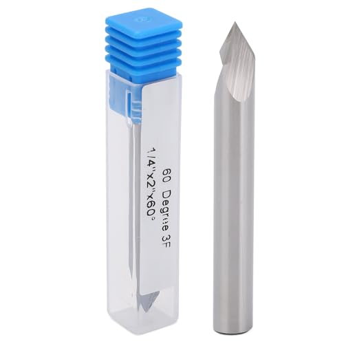 Oumefar 60 Grad V Groove Router Bit 1/4 Zoll Schaft, Carbid Spipps Klopps End Mill für Holzstichbit für Hartholz -Sperrholz -MDF Oumefar 60 Grad V Groove Router Bit 1/4 Zoll Schaft, Carbid Spipps Klopps End Mill für Holzstichbit für Hartholz -Sperrholz -MDF von Oumefar