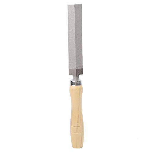 Oumefar Anspruchsvolle Rautenförmige Diamantfeile Diamant Rhombische Feile mit Holzgriff für die Metallglasschleifung Holzbearbeitung (4inch) von Oumefar