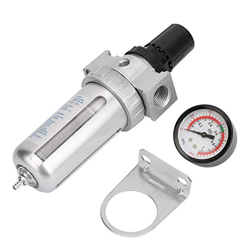 Oumefar BSP1/2 Luftkompressorfilter Kompressor Druckminderer Druckluft regler Feuchtigkeits abscheider Wasser abscheider aus Aluminiumlegierung für Kompressor Druckluftwerkzeuge Oumefar BSP1/2 Luftkompressorfilter Kompressor Druckminderer Druckluft regler Feuchtigkeits abscheider Wasser abscheider aus Aluminiumlegierung für Kompressor Druckluftwerkzeuge von Oumefar