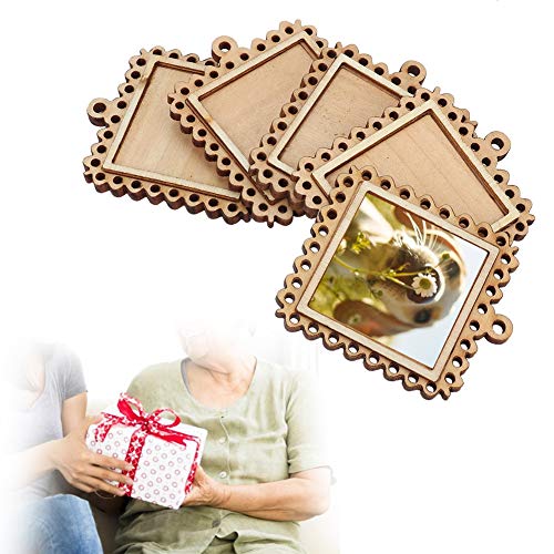 Oumefar Fotorahmen Mini Holz Bilderrahmen, 5 Stück Set, Rechteckig Prägedesign, Blanko Basis, Schlüsselbund oder Tablett Deko, für Schlüsselbund Tischdekoration Geschenke Home Decor Erinnerungen Oumefar Fotorahmen Mini Holz Bilderrahmen, 5 Stück Set, Rechteckig Prägedesign, Blanko Basis, Schlüsselbund oder Tablett Deko, für Schlüsselbund Tischdekoration Geschenke Home Decor Erinnerungen von Oumefar