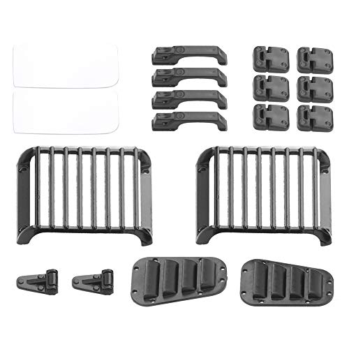 Oumefar RC Car Crawler Zubehör, RC Türgriff Haube Kit Frontlampenschutz Ansauggitter Tür Motorabdeckung Scharnier Dekor DIY Ersatz Passend für Defender 1/10 RC Crawler Car Oumefar RC Car Crawler Zubehör, RC Türgriff Haube Kit Frontlampenschutz Ansauggitter Tür Motorabdeckung Scharnier Dekor DIY Ersatz Passend für Defender 1/10 RC Crawler Car von Oumefar