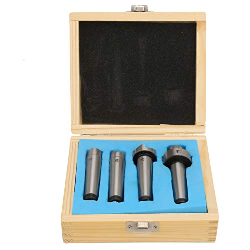 Oumefar Tour Live Center 4 Stück Drive Spur Cup Arbor Turning Center Set Stahl für Holzturm für Metallarbeiten mit Box (MT2) von Oumefar