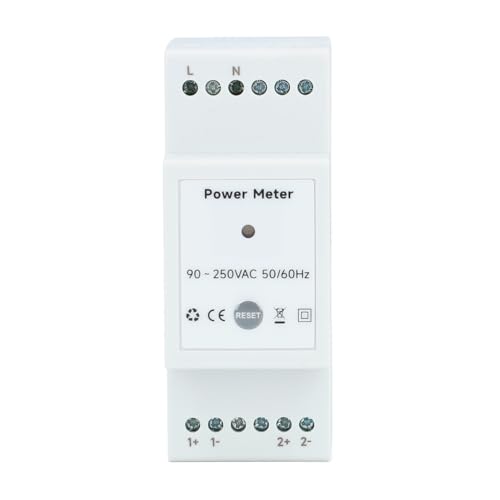 Oumefar WiFi Energy-Messgerät mit 2x750A-Klemmen, Solarnet Messung & Tuya App Control-Phasenleistung Monitvor 90-250 VAC, Echtzeitverbrauchsverfolgung von Oumefar