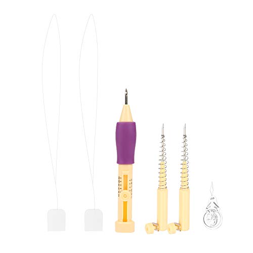 Stanznadelstickerei Filznadel-Stanzstift mit 2 Federnadeln Set-Werkzeug für DIY Craft Cross Stitch Stanznadelstickerei Filznadel-Stanzstift mit 2 Federnadeln Set-Werkzeug für DIY Craft Cross Stitch von Oumefar