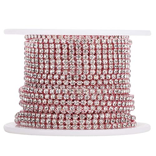 Kette Trim Farbe DIY Handy Handy Shell Kleidung Ornament Dekoration Zubehör SS6 Kette Damen (Pink) von Oumefar