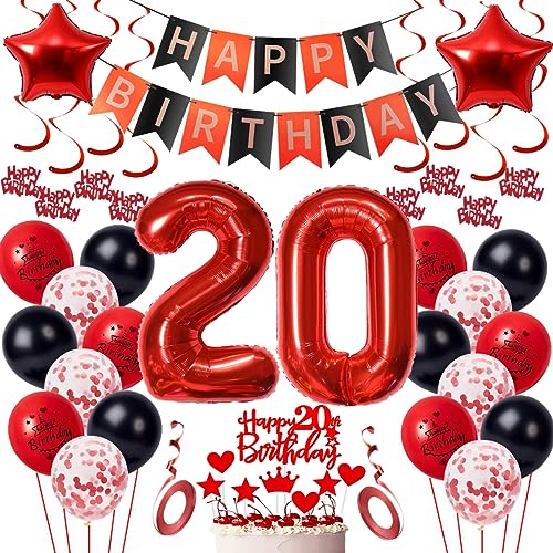20 Geburtstag Deko Frauen Geburtstagsdeko 20 Männer Rot Schwarz Deko 20 Geburtstag Luftballon Zahlen 20 Rot 20 Geburtstags ballon für Männer Frauen Party Rot Luftballon 20 Jahr Geburtstagdeko 20 Geburtstag Deko Frauen Geburtstagsdeko 20 Männer Rot Schwarz Deko 20 Geburtstag Luftballon Zahlen 20 Rot 20 Geburtstags ballon für Männer Frauen Party Rot Luftballon 20 Jahr Geburtstagdeko von Oumezon