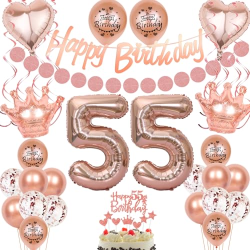 55 Geburtstag Deko Rosegold, Deko 55. Geburtstag Frau Rosegold, Luftballon 55. Geburtstag Rosegold, Geburtstagsdeko 55 Jahr Frau, 55 Geburtstag Frauen Rosegold, Ballon 55. Geburtstag Frau Rosegold 55 Geburtstag Deko Rosegold, Deko 55. Geburtstag Frau Rosegold, Luftballon 55. Geburtstag Rosegold, Geburtstagsdeko 55 Jahr Frau, 55 Geburtstag Frauen Rosegold, Ballon 55. Geburtstag Frau Rosegold von Oumezon