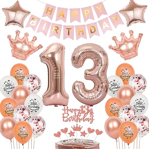 Deko 13. Geburtstag Mädchen Tortendeko 13 Geburtstag Mädchen Deko luftballon 13. Geburtstag deko Mädchen Rosegold geburtstagsdeko 13 jahre dekoration Mädchen ballon 13. geburtstag mädchen rosegold Deko 13. Geburtstag Mädchen Tortendeko 13 Geburtstag Mädchen Deko luftballon 13. Geburtstag deko Mädchen Rosegold geburtstagsdeko 13 jahre dekoration Mädchen ballon 13. geburtstag mädchen rosegold von Oumezon