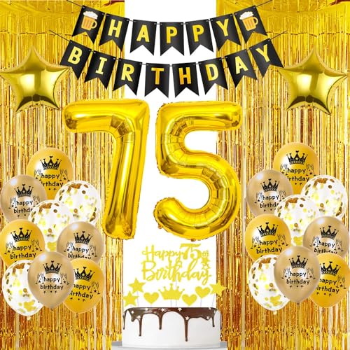 Gold 75 Geburtstag Lametta Vorhang, Ballon 75. Geburtstagsdeko, Gold 75 Jahre Party Vorhänge, Gold Geburtstagsdeko 75 Jahre Mann, 75. Geburtstag Dekoration Frau, Gold Tortendeko 75 Geburtstag Gold 75 Geburtstag Lametta Vorhang, Ballon 75. Geburtstagsdeko, Gold 75 Jahre Party Vorhänge, Gold Geburtstagsdeko 75 Jahre Mann, 75. Geburtstag Dekoration Frau, Gold Tortendeko 75 Geburtstag von Oumezon