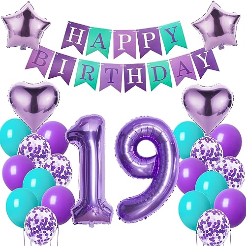 Luftballons 19. Geburtstag mädchen deko Lila Geburtstagsdeko 19 jahre mädchen Geburtstag dekoration 19 Happy Birthday deko 19. Geburtstag mädchen lila Folienballon 19 Geburtstag mädchen ballon Luftballons 19. Geburtstag mädchen deko Lila Geburtstagsdeko 19 jahre mädchen Geburtstag dekoration 19 Happy Birthday deko 19. Geburtstag mädchen lila Folienballon 19 Geburtstag mädchen ballon von Oumezon
