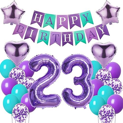 Luftballons 23. Geburtstag Frauen deko Lila Geburtstagsdeko 23 jahre Frauen Geburtstag dekoration 23 Happy Birthday deko 23. Geburtstag Frauen lila Folienballon 23 Geburtstag Frau ballon Luftballons 23. Geburtstag Frauen deko Lila Geburtstagsdeko 23 jahre Frauen Geburtstag dekoration 23 Happy Birthday deko 23. Geburtstag Frauen lila Folienballon 23 Geburtstag Frau ballon von Oumezon