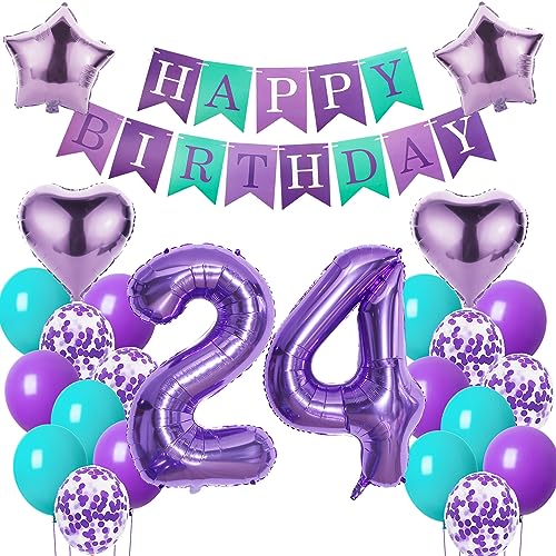 Luftballons 24. Geburtstag Frauen deko Lila Geburtstagsdeko 24 jahre Frauen Geburtstag dekoration 24 Happy Birthday deko 24. Geburtstag Frauen lila Folienballon 24 Geburtstag Frau ballon lila Luftballons 24. Geburtstag Frauen deko Lila Geburtstagsdeko 24 jahre Frauen Geburtstag dekoration 24 Happy Birthday deko 24. Geburtstag Frauen lila Folienballon 24 Geburtstag Frau ballon lila von Oumezon