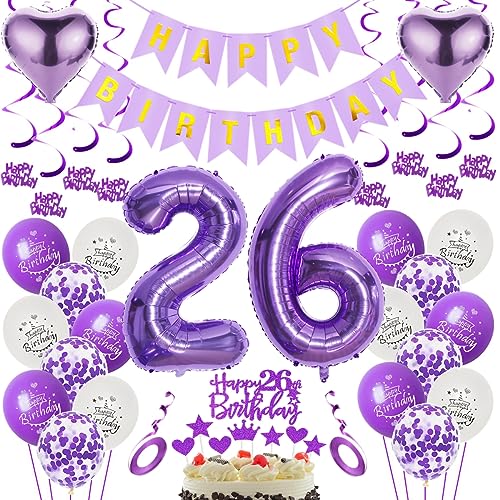 Luftballons 26. Geburtstag Dekoration Lila 26. Geburtstag Deko Frauen Lila Folienballon 26 Jahre Geburtstag Ballon 26.Geburtstag Deko Lila Frau 26 Geburtstag Lila Deko 26. Lila Tortendeko Luftballons 26. Geburtstag Dekoration Lila 26. Geburtstag Deko Frauen Lila Folienballon 26 Jahre Geburtstag Ballon 26.Geburtstag Deko Lila Frau 26 Geburtstag Lila Deko 26. Lila Tortendeko von Oumezon