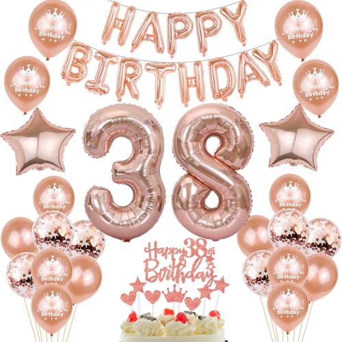 Luftballons 38. Geburtstag deko frau Rosegold Folienballon 38 jahre Geburtstag dekoration frauen Happy Birthday 38 Geburtstag deko frau Rosegold ballon 38 Geburtstagsdeko 38 Geburtstag frau deko Luftballons 38. Geburtstag deko frau Rosegold Folienballon 38 jahre Geburtstag dekoration frauen Happy Birthday 38 Geburtstag deko frau Rosegold ballon 38 Geburtstagsdeko 38 Geburtstag frau deko von Oumezon