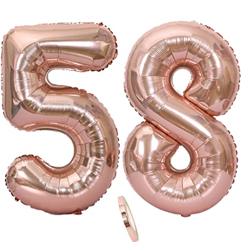 Luftballons Zahl 58 rosegold Nummer 58 Luftballon 58 Rosegold Folienballon 58. Geburtstag deko frauen, 32 Zoll Große Ballon Zahl 58 Riese Heliumfolie 58 jahre Geburtstag deko frau damen Luftballons Zahl 58 rosegold Nummer 58 Luftballon 58 Rosegold Folienballon 58. Geburtstag deko frauen, 32 Zoll Große Ballon Zahl 58 Riese Heliumfolie 58 jahre Geburtstag deko frau damen von Oumezon
