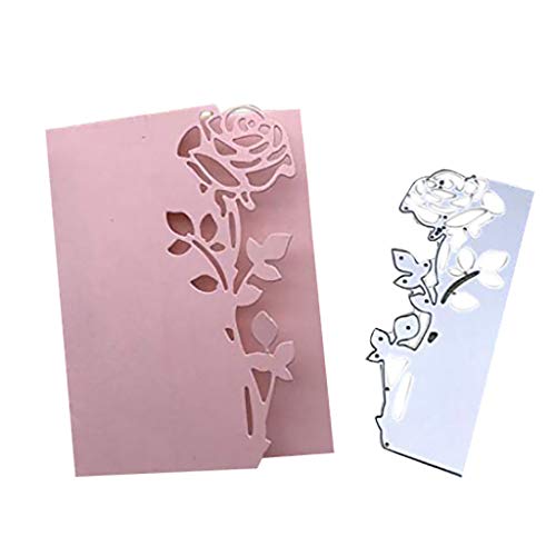 Rose Umschlag Schneiden Schablonen Stanzmaschine Stanzschablone Scrapbooking Prägeschablonen Stanzen Stanzformen Zubehör für 3D Karten Karten Fotoalben Papier Karten Sammelalbum von Ouneed -