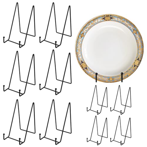 Oungy 10 Stück Tellerständer Metall, 6 Zoll Deko Tellerhalter Metall Buchaufsteller Schwarz, Eisen Display Bilderständer, Postkartenständer, Staffelei Aufsteller Teller Ständer für Foto Bilder Bücher Oungy 10 Stück Tellerständer Metall, 6 Zoll Deko Tellerhalter Metall Buchaufsteller Schwarz, Eisen Display Bilderständer, Postkartenständer, Staffelei Aufsteller Teller Ständer für Foto Bilder Bücher von Oungy