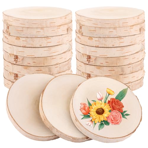 Oungy 16 Stück Holzscheiben 8–10cm Kleine Baumscheiben 10cm Rund Holzuntersetzer Birke Holzscheibe für DIY Handwerk, Hochzeitsdekoration,Weihnachtsdeko Rund Holzuntersetzer 10 cm Oungy 16 Stück Holzscheiben 8–10cm Kleine Baumscheiben 10cm Rund Holzuntersetzer Birke Holzscheibe für DIY Handwerk, Hochzeitsdekoration,Weihnachtsdeko Rund Holzuntersetzer 10 cm von Oungy