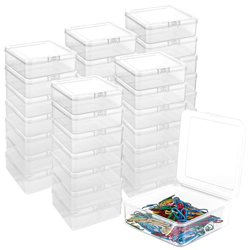 Oungy 36 Stück Aufbewahrungsbox Klein, Square Perlenbox Sortierbox, Kleine Dosen mit Deckel Plastik, 95x95x35 mm, Aufbewahrungsboxen Klein, AufbewahrungsbehäLter für Kleinteile Ringe Perlen Schrauben Oungy 36 Stück Aufbewahrungsbox Klein, Square Perlenbox Sortierbox, Kleine Dosen mit Deckel Plastik, 95x95x35 mm, Aufbewahrungsboxen Klein, AufbewahrungsbehäLter für Kleinteile Ringe Perlen Schrauben von Oungy