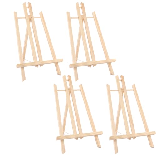 Oungy 4 Stück Tischstaffelei Holz, 40cm Hoch Holzstaffelei Höhenverstellbar, Klappbar Staffelei Tisch, Kleine Staffelei für Den Tisch, Staffelei Klein zum Malen, Fotos Aufstellen, Kunst, Basteln Oungy 4 Stück Tischstaffelei Holz, 40cm Hoch Holzstaffelei Höhenverstellbar, Klappbar Staffelei Tisch, Kleine Staffelei für Den Tisch, Staffelei Klein zum Malen, Fotos Aufstellen, Kunst, Basteln von Oungy