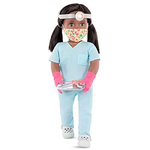 Our Generation Puppe Cierra – 46 cm Puppe mit Arztkleidung, Puppenzubehör und schwarzen Langen Haaren zum Frisieren – Kinder Spielzeug ab 3 Jahren - 45444 HCM Kinzel Our Generation Puppe Cierra – 46 cm Puppe mit Arztkleidung, Puppenzubehör und schwarzen Langen Haaren zum Frisieren – Kinder Spielzeug ab 3 Jahren - 45444 HCM Kinzel von Our Generation