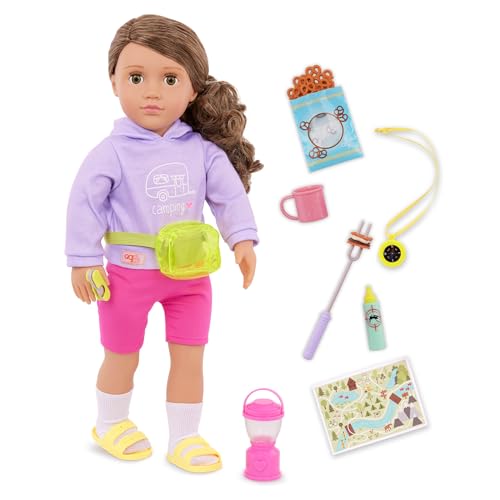 Our Generation Camping-Puppe Vivian – 46 cm große Spielpuppe mit Kleidung & 10 Camping-Zubehörteilen wie Laterne, Kompass & Marshmallow-Spieß – ab 3 Jahren Our Generation Camping-Puppe Vivian – 46 cm große Spielpuppe mit Kleidung & 10 Camping-Zubehörteilen wie Laterne, Kompass & Marshmallow-Spieß – ab 3 Jahren von Our Generation