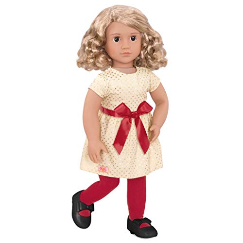 Our Generation Deluxe Puppe Noelle – 46 cm Puppe mit blonden Haaren, Puppenkleidung und Puppenzubehör, Zubehör Weihnachten – Kinder Spielzeug ab 3 Jahren Our Generation Deluxe Puppe Noelle – 46 cm Puppe mit blonden Haaren, Puppenkleidung und Puppenzubehör, Zubehör Weihnachten – Kinder Spielzeug ab 3 Jahren von Our Generation