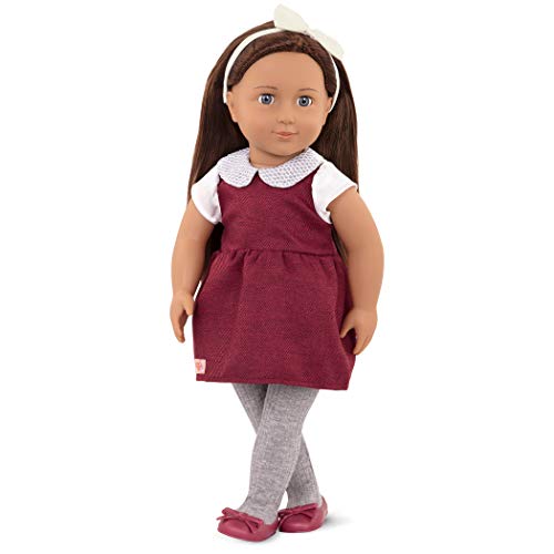 Our Generation Puppe Milana – 46 cm Puppe mit Puppenkleidung, Puppenzubehör und braunen langen Haaren zum Frisieren – Kinder Spielzeug ab 3 Jahren von Our Generation