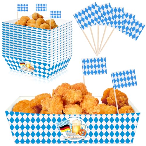 100 Stück Zahnstocher Flagge 20 Stück Oktoberfest-Snack-Box für Oktoberfest Deko Oktoberfestparty 100 Stück Zahnstocher Flagge 20 Stück Oktoberfest-Snack-Box für Oktoberfest Deko Oktoberfestparty von Ourdort