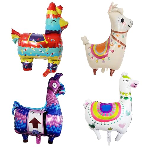 4 Stück Folienballon Lama, Folienballon Alpaka, XXL Alpaka Luftballon, Gigante Alpaka Tiere Helium Ballons, für Kinder Geburtstag Party Hochzeit Kinder Geschenk JGA Dekoration Tierballons Laufen 4 Stück Folienballon Lama, Folienballon Alpaka, XXL Alpaka Luftballon, Gigante Alpaka Tiere Helium Ballons, für Kinder Geburtstag Party Hochzeit Kinder Geschenk JGA Dekoration Tierballons Laufen von Ourdort