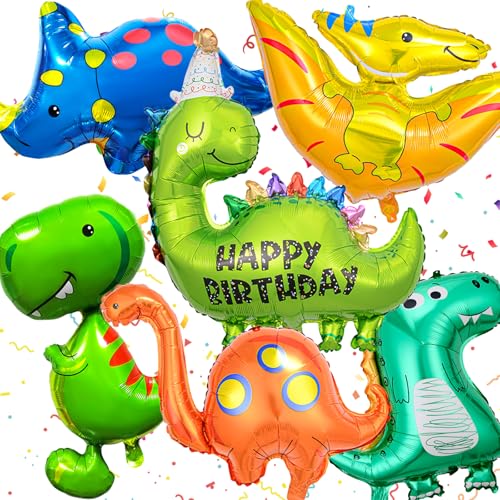 6 Stück Dinosaurier Folienballon, Dino Helium Ballon, Dinosaurier Folienballon, dino geburtstag deko, Dino Party kindergeburtstag Deko Geeignet für Dschungel Deko Geburtstag 6 Stück Dinosaurier Folienballon, Dino Helium Ballon, Dinosaurier Folienballon, dino geburtstag deko, Dino Party kindergeburtstag Deko Geeignet für Dschungel Deko Geburtstag von Ourdort