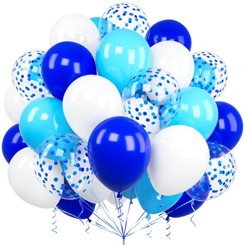 Luftballons Blau Weiss, Ousuga 60 Stück 12 Zoll Matt Hellblaue Königsblaue White Blaues Konfetti Latex Helium Ballon Set für Männer Jungen Kinder Geburtstag Hochzeit Babyparty Verlobung Dekoration Luftballons Blau Weiss, Ousuga 60 Stück 12 Zoll Matt Hellblaue Königsblaue White Blaues Konfetti Latex Helium Ballon Set für Männer Jungen Kinder Geburtstag Hochzeit Babyparty Verlobung Dekoration von Ousuga