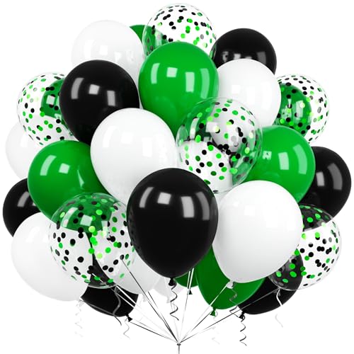 Luftballons Grüne Schwarz, Ousuga 60 Stück 12 Zoll Matt Dunkelgrüne Schwarz Weiß Konfetti Latex Helium Ballon für Jungen Männer Kinder Geburtstag Fussball Hochzeit Babyparty Jahrestag Party Dekoration Luftballons Grüne Schwarz, Ousuga 60 Stück 12 Zoll Matt Dunkelgrüne Schwarz Weiß Konfetti Latex Helium Ballon für Jungen Männer Kinder Geburtstag Fussball Hochzeit Babyparty Jahrestag Party Dekoration von Ousuga