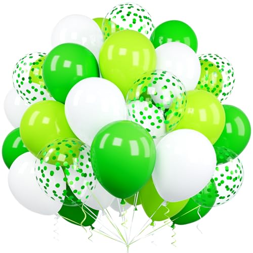 Luftballons Grüne Weiße, Ousuga 60 Stück 12 Zoll Lindgrün Grün Weiss Konfetti Latex Helium Ballon mit Band für Mädchen Kinder Geburtstag Hochzeit Babyparty Jahrestag Dschungel Safari Party Dekoration Luftballons Grüne Weiße, Ousuga 60 Stück 12 Zoll Lindgrün Grün Weiss Konfetti Latex Helium Ballon mit Band für Mädchen Kinder Geburtstag Hochzeit Babyparty Jahrestag Dschungel Safari Party Dekoration von Ousuga